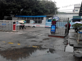 廣東省深圳映泰工業(yè)區(qū)車牌識別廣告道閘