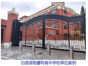 深白鴿湖格睿特高中學校單位升降柱現場案例